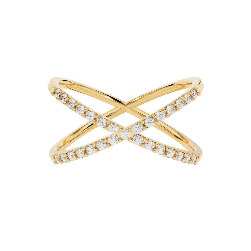 Diamond Cross Ring