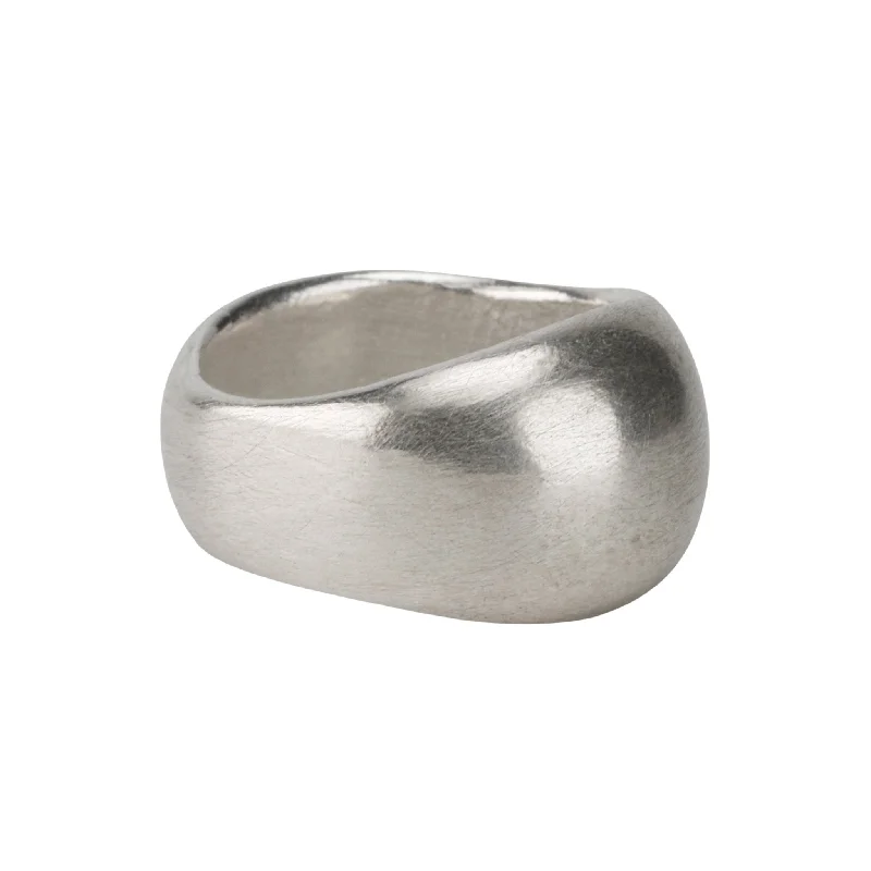 The "Ruth" Sterling Silver Domed Top Ring