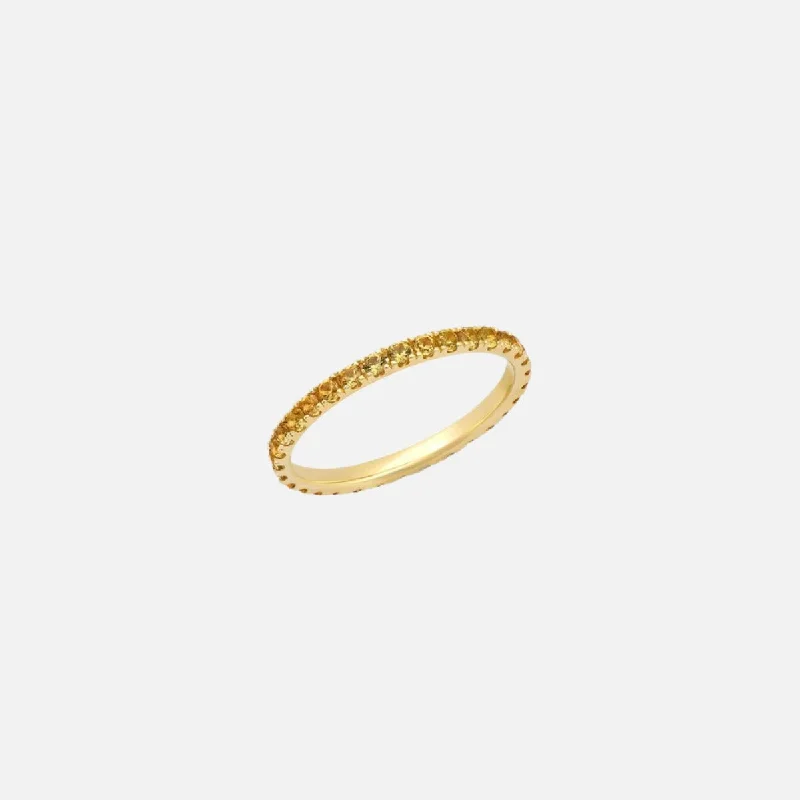 Standard Yellow Sapphire Eternity Band