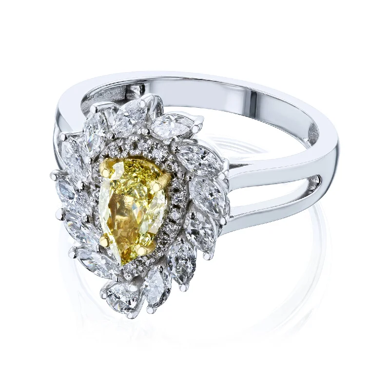 The Sol - Fancy Yellow Diamond Ring (GIA)