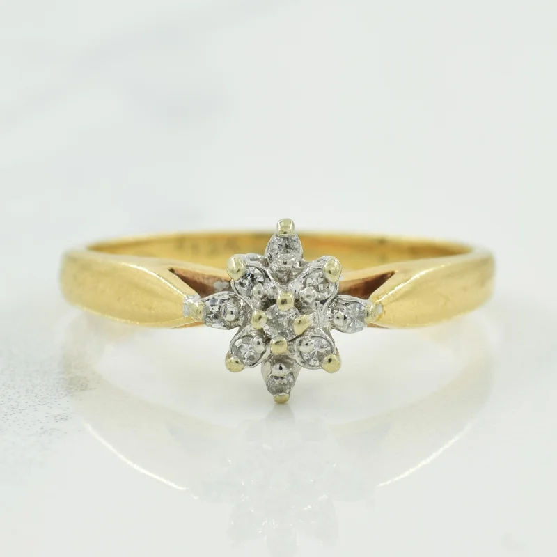 High-Quality Gemstone Jewelry For Special Occasions Cathedral Cluster Diamond Ring | 0.10ctw | SZ 7 | High-Quality Gemstone Jewelry For Special Occasions Cathedral Cluster Diamond Ring | 0.10ctw | SZ 7 |
