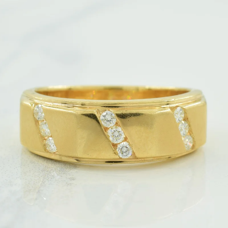 Handmade Pearl Jewelry For Timeless Elegance Channel Set Diamond Ring | 0.25ctw | SZ 8.75 |