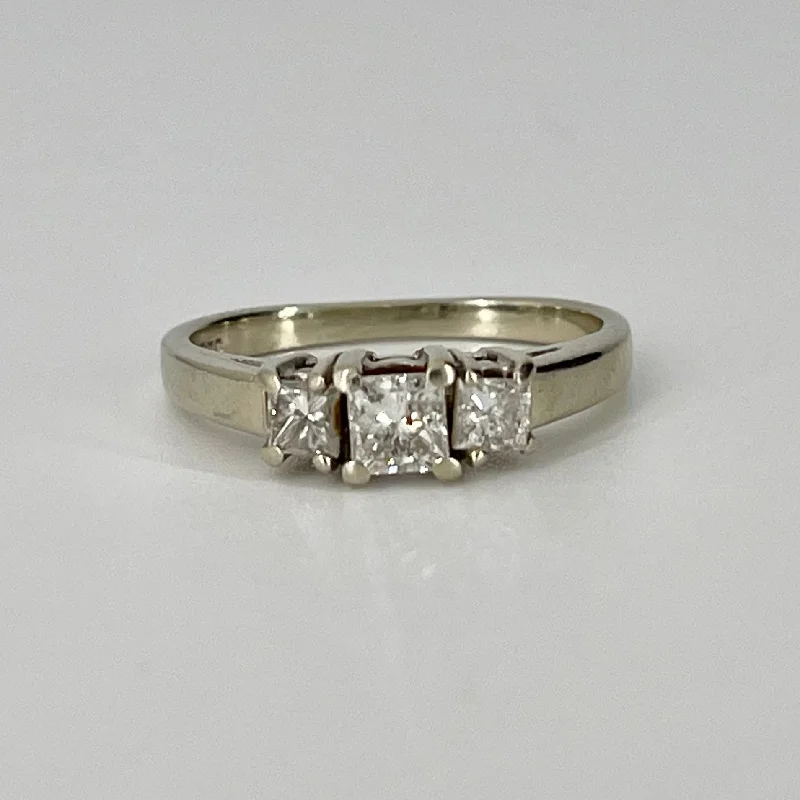 Everyday Jewelry Essentials Now On Sale Three Stone Princess Cut Engagement Ring | 0.80 ctw I1 H | SZ 6.75 Everyday Jewelry Essentials Now On Sale Three Stone Princess Cut Engagement Ring | 0.80 ctw I1 H | SZ 6.75