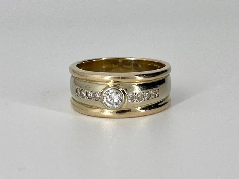 Buy More, Save More On Stunning Jewelry Pieces Single Row White & Yellow Gold Diamond Band | 0.37 ctw | SZ 8 Buy More, Save More On Stunning Jewelry Pieces Single Row White & Yellow Gold Diamond Band | 0.37 ctw | SZ 8