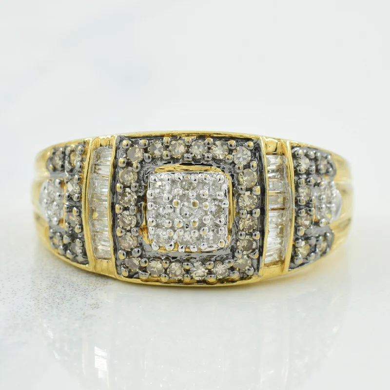 Adjustable Charm Bracelets For A Perfect Fit Diamond Grid Ring | 0.46ctw | SZ 9.5 |