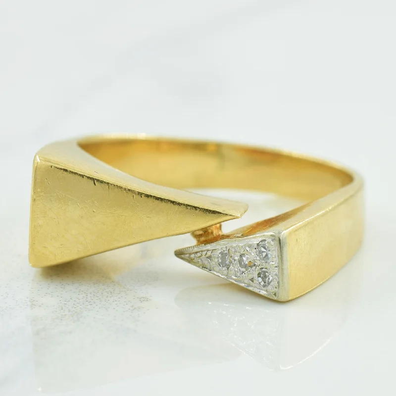 Eco-Friendly Sustainable Jewelry For Conscious Buyers Diamond Bypass Ring | 0.03ctw | SZ 7.5 | Eco-Friendly Sustainable Jewelry For Conscious Buyers Diamond Bypass Ring | 0.03ctw | SZ 7.5 |