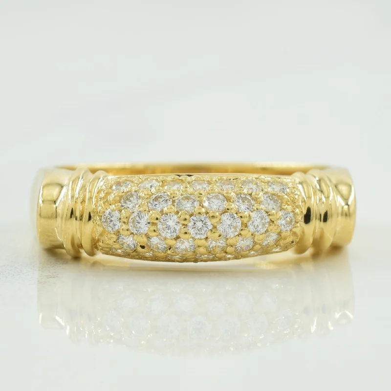 Dainty Floral Jewelry For Feminine Elegance Diamond Rolling Ring | 0.36ctw | SZ 8.5 |
