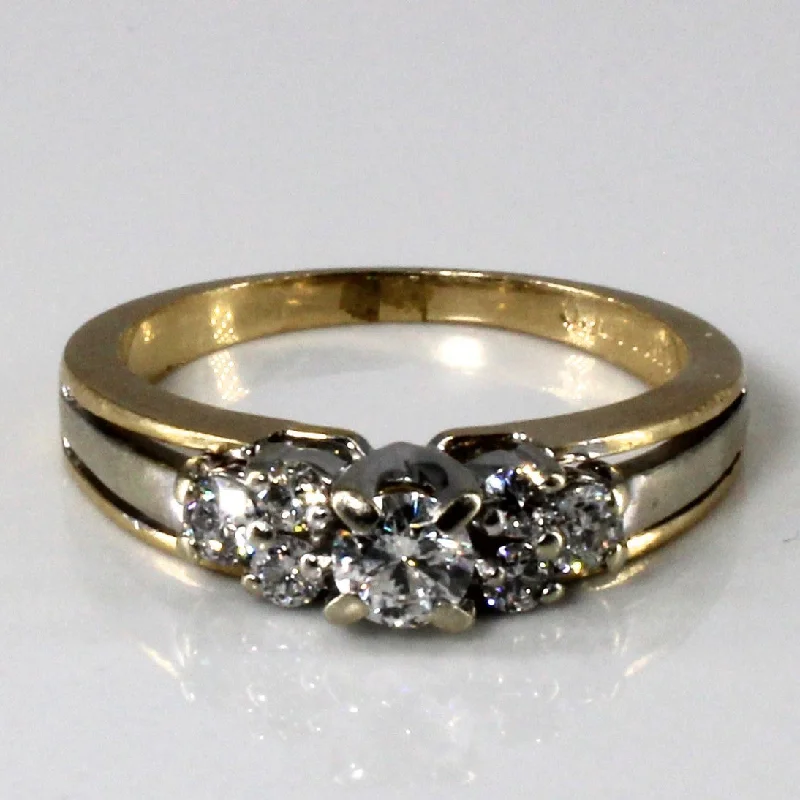 Celebrate Every Occasion With Sparkling Savings Prong Set Diamond Gold Ring | 0.42ctw | SZ 5.75 | Celebrate Every Occasion With Sparkling Savings Prong Set Diamond Gold Ring | 0.42ctw | SZ 5.75 |
