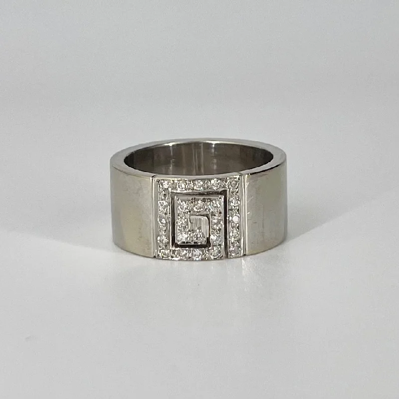 Premium Diamond Jewelry At Once-In-A-Lifetime Discounts Diamond Greek Key Styled Ring | 0.28 ctw | SZ 8.75 Premium Diamond Jewelry At Once-In-A-Lifetime Discounts Diamond Greek Key Styled Ring | 0.28 ctw | SZ 8.75