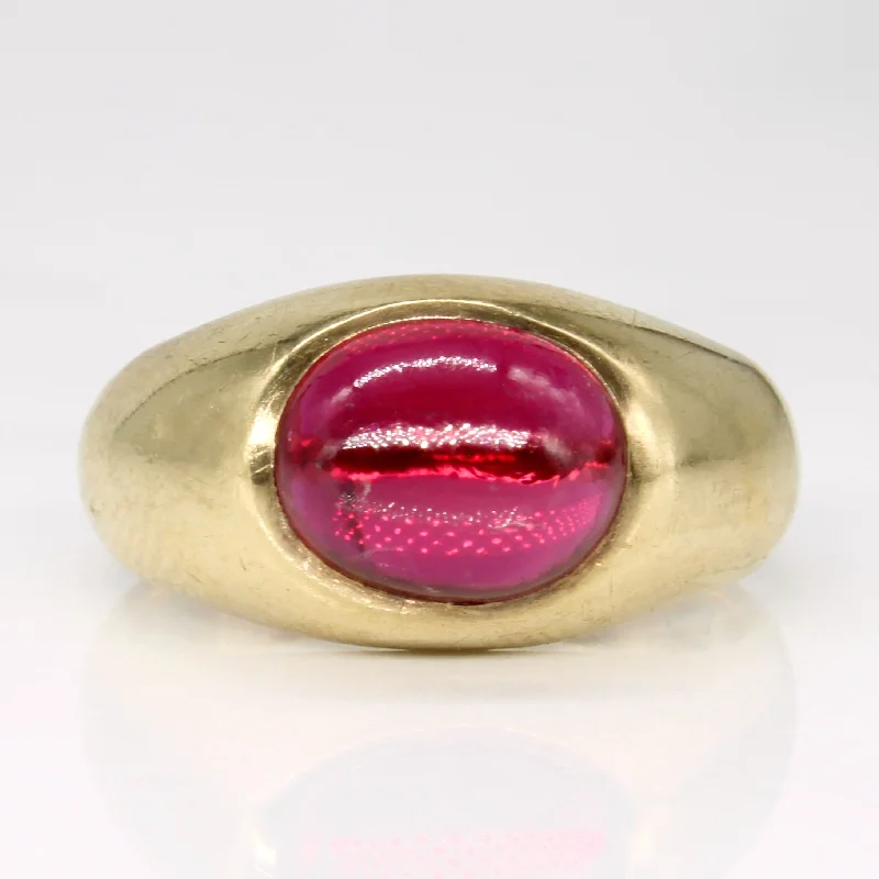Premium Jewelry Now Available At Special Discounts Synthetic Ruby Cocktail Ring | 4.00ct | SZ 7 |