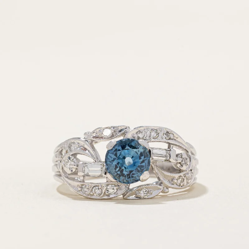 Shop Dazzling Jewelry At The Best Prices Sapphire & Diamond Cocktail Ring | 1.19ct, 0.23ctw | SZ 6.25 |