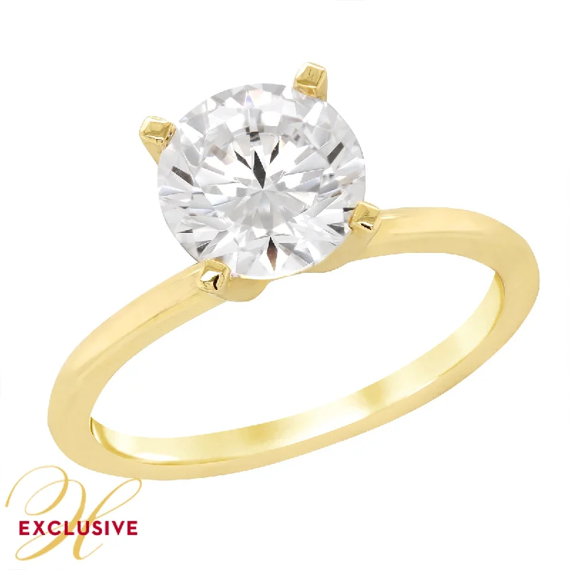 HOWARD'S YELLOW GOLD SOLITAIRE ENGAGEMENT RING SETTING