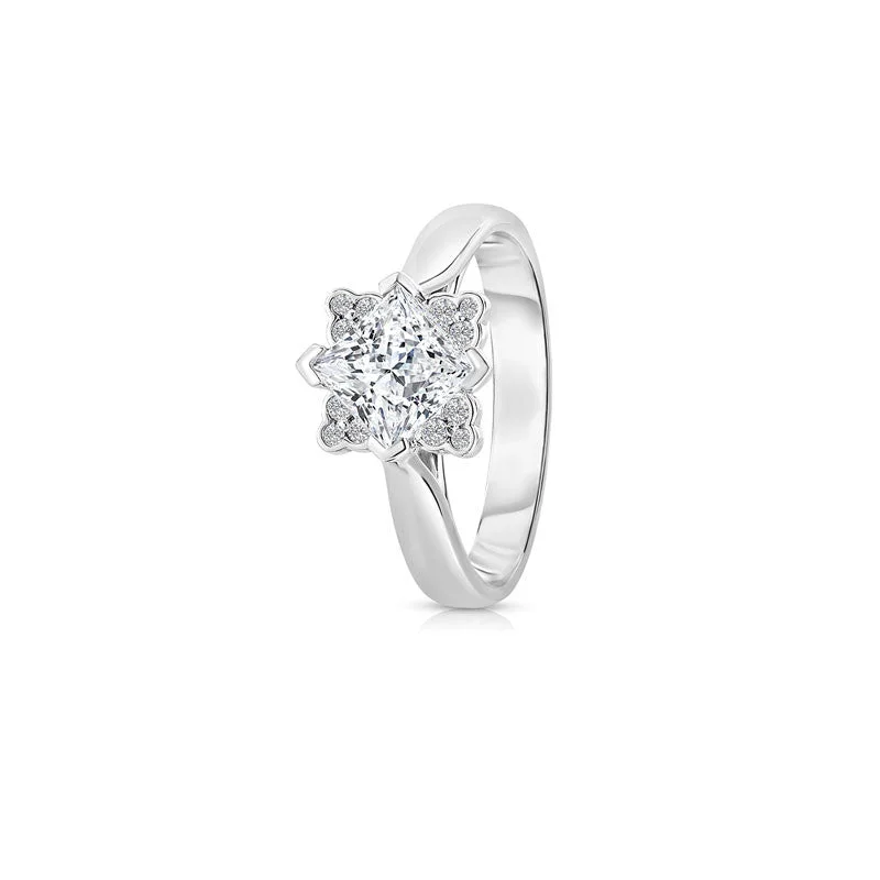 Bonnybridge Princess Cut Diamond Engagement Ring