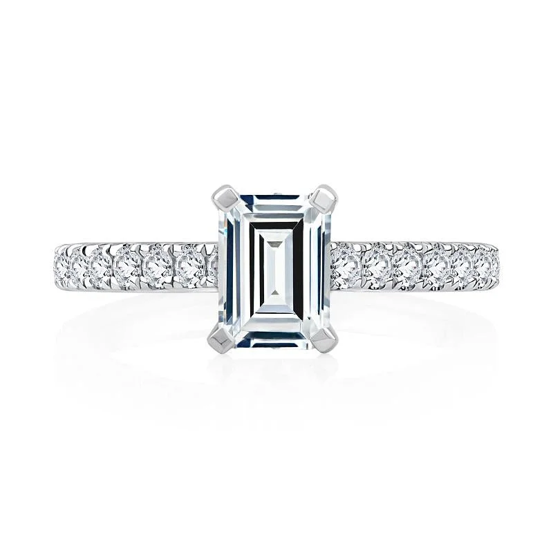 PRONG SET DESIGN DIAMOND SETTING, .50 CT TW