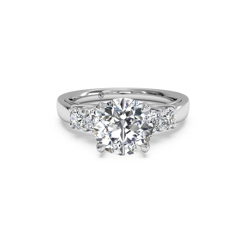 Five-Stone Trellis Round Brilliant Diamond Engagement Ring