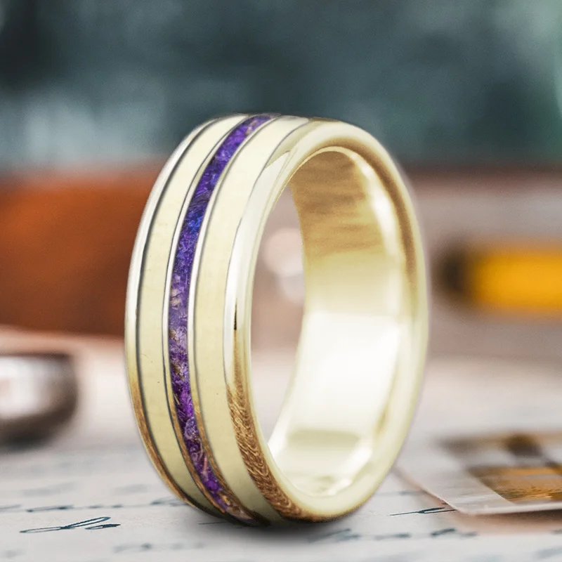 Luxury Jewelry At Unbeatable Discounts Custom Design - 3-Inlay Narrow Center 01O_iw4sSFWwpkc5enAV8wjq