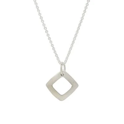 Diamond Sterling Silver Necklace