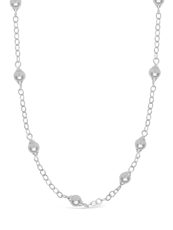 Stationed Pearl Face Mask Chain