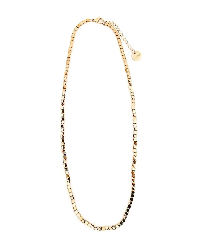 Women's Lenora Beaded Waterproof Necklace In Silver