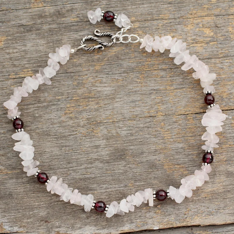 All About Love Beaded Rose Quartz Bracelet