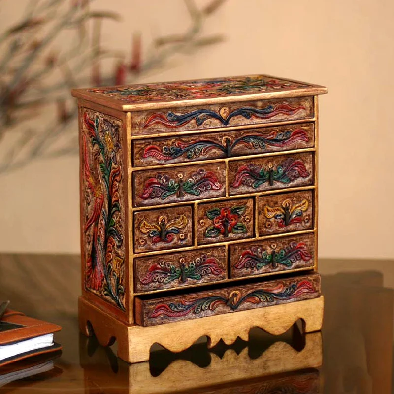 Happy Hummingbird Handcrafted Jewelry Box