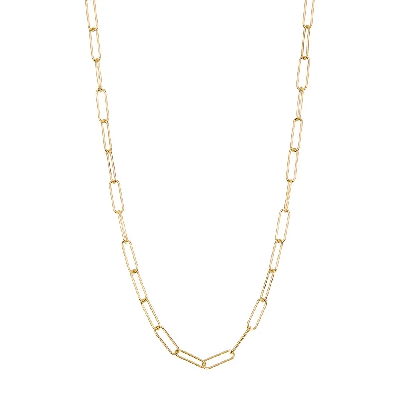 Adornia Paper Clip Chain gold