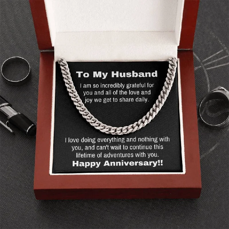 Personalized Gifts Custom Card Message Necklace Handmade Necklace I Am So Incredibly Grateful For You Anniversary