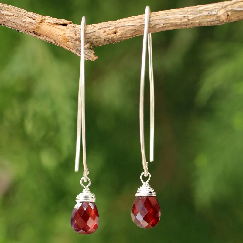 Sublime Garnet Earrings