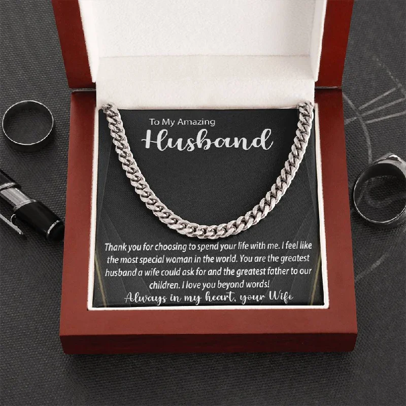 Cuban Link Chain Necklace Surprise Your Husband With This Perfect Gift