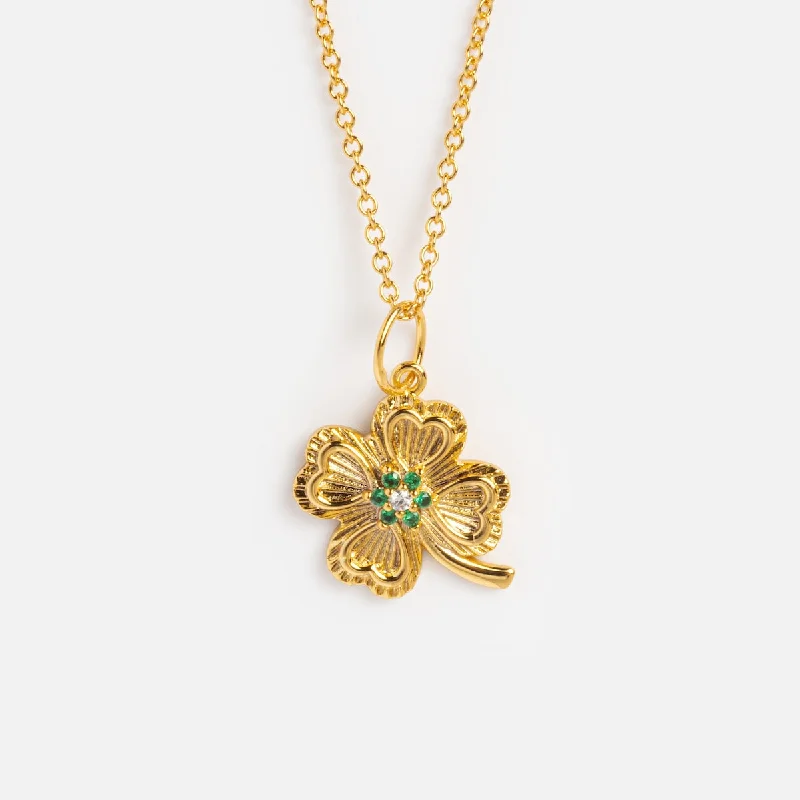 Elegant Rose Gold Jewelry For A Stylish Touch Lucky Emerald Necklace
