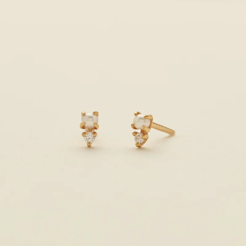 Petite Pearl Stud Earrings