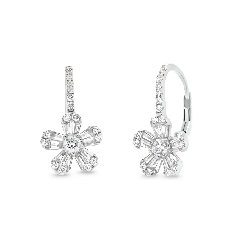 Shop Dazzling Jewelry At The Best Prices Diamond Daisy Lever-Back Earrings