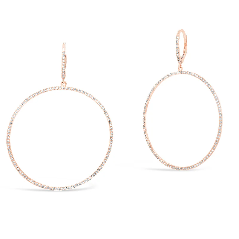 Unmissable Jewelry Sale – Shop Before It's Too Late Diamond Hoop Dangle Earrings
