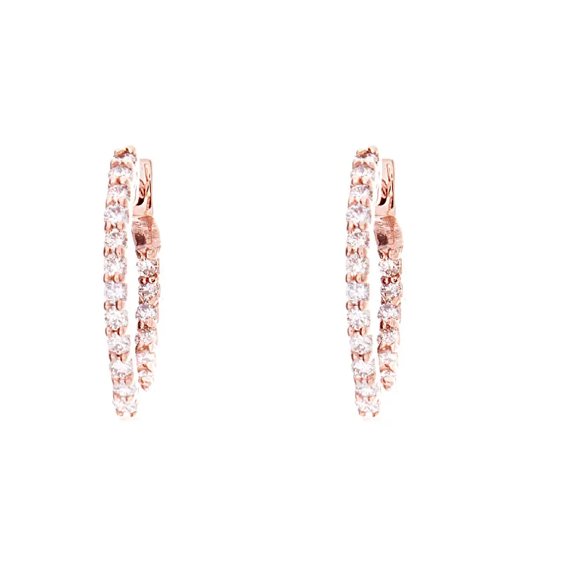 Waterproof Stainless Steel Jewelry For Lasting Beauty Diamond Hoop Earrings