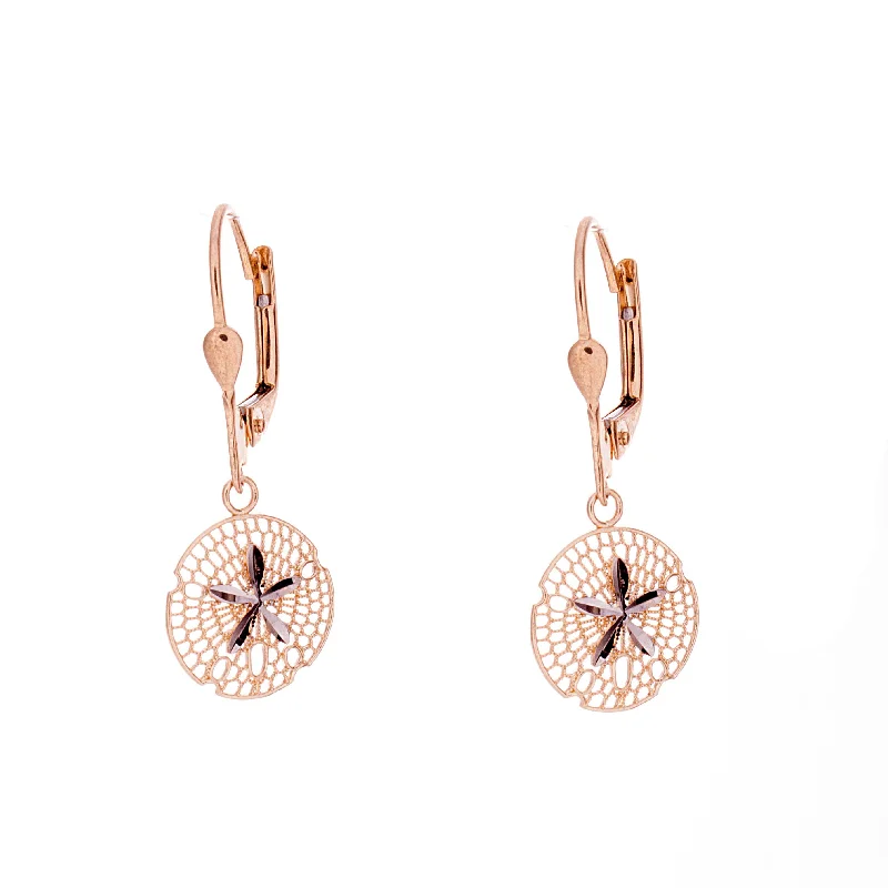 Elegant Rose Gold Jewelry For A Stylish Touch Gold Sand Dollar Earrings