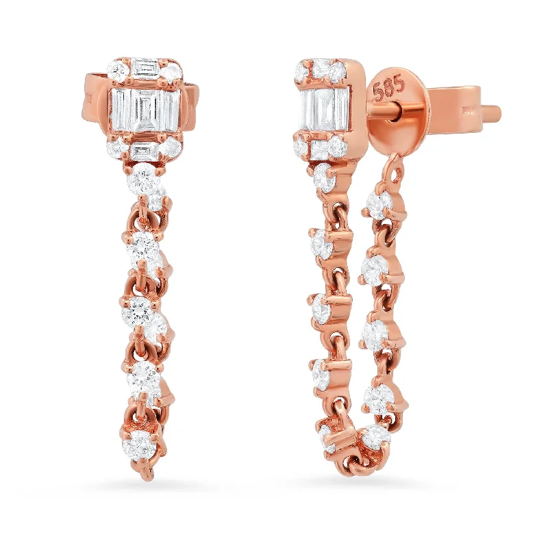 Discover Unique Jewelry With Special Limited-Time Offers Stella Diamond Illusion Chain Wrap Earrings