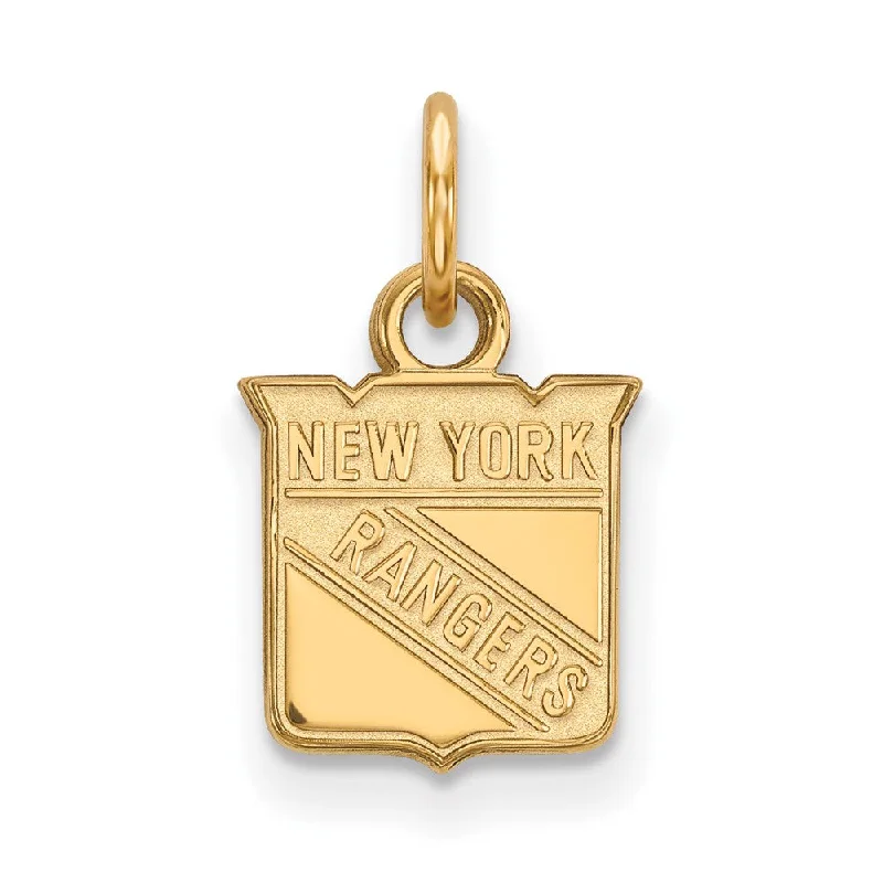 10k Yellow Gold NHL New York Rangers XS (Tiny) Charm or Pendant