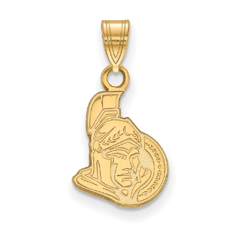 10k Yellow Gold NHL Ottawa Senators Small Pendant