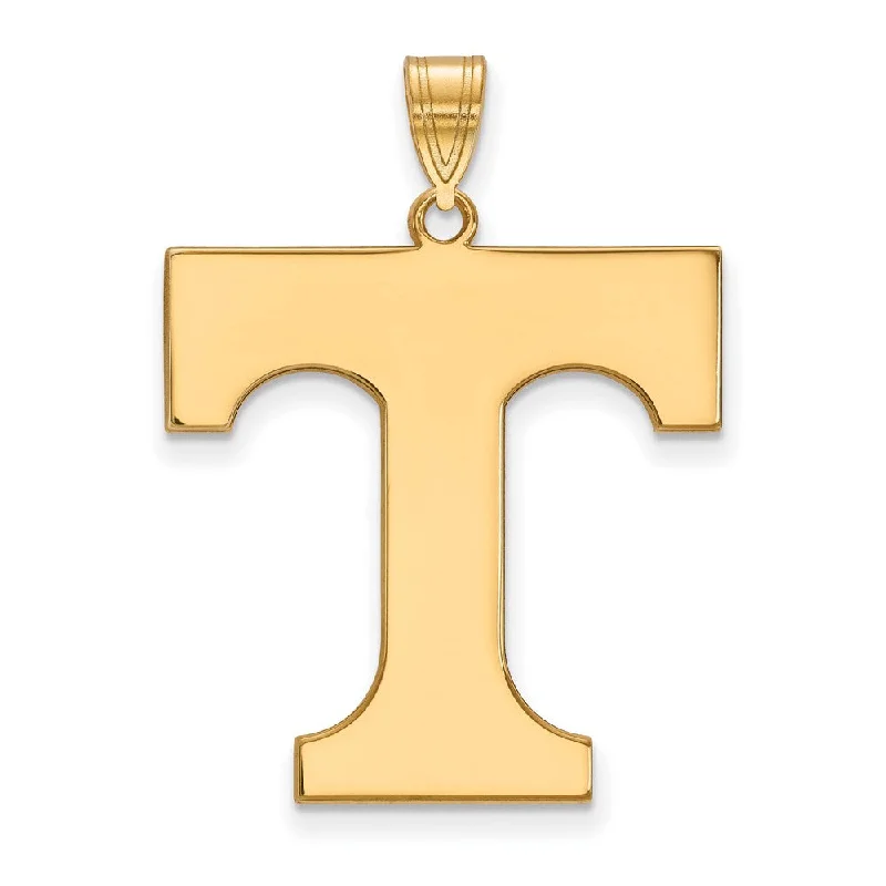 10k Yellow Gold U. of Tennessee XL Initial T Pendant