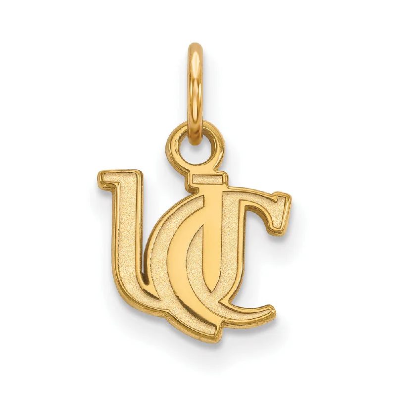 14k Gold Plated Silver U. of Cincinnati XS (Tiny) Charm or Pendant