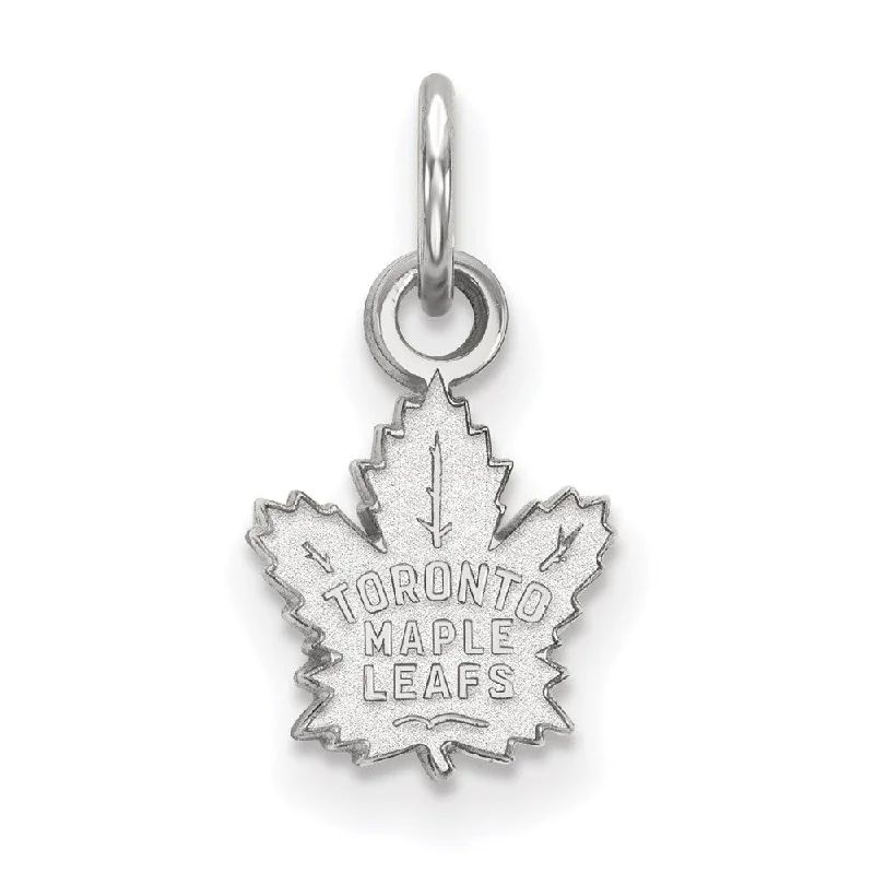 14k White Gold NHL Toronto Maple Leafs XS (Tiny) Charm or Pendant