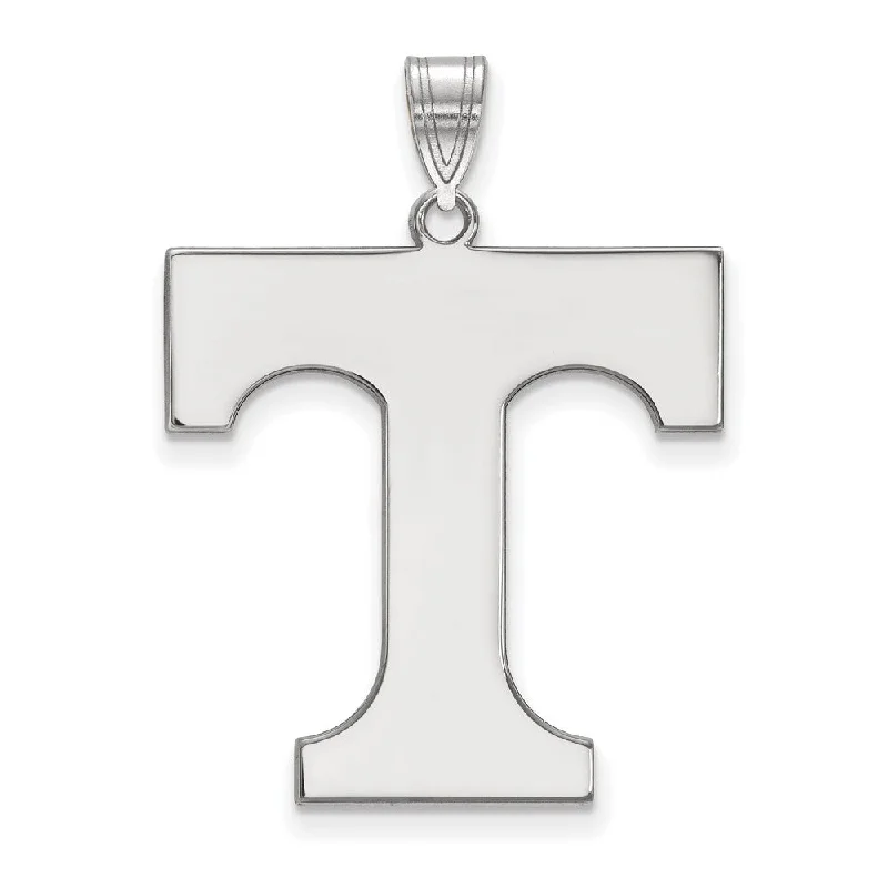 14k White Gold U. of Tennessee XL Initial T Pendant