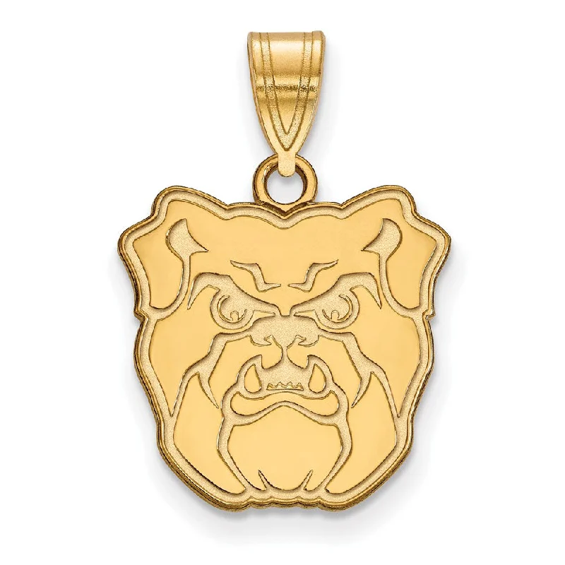 14K Yellow Gold Plated Sterling Silver Butler Univ. Medium Pendant