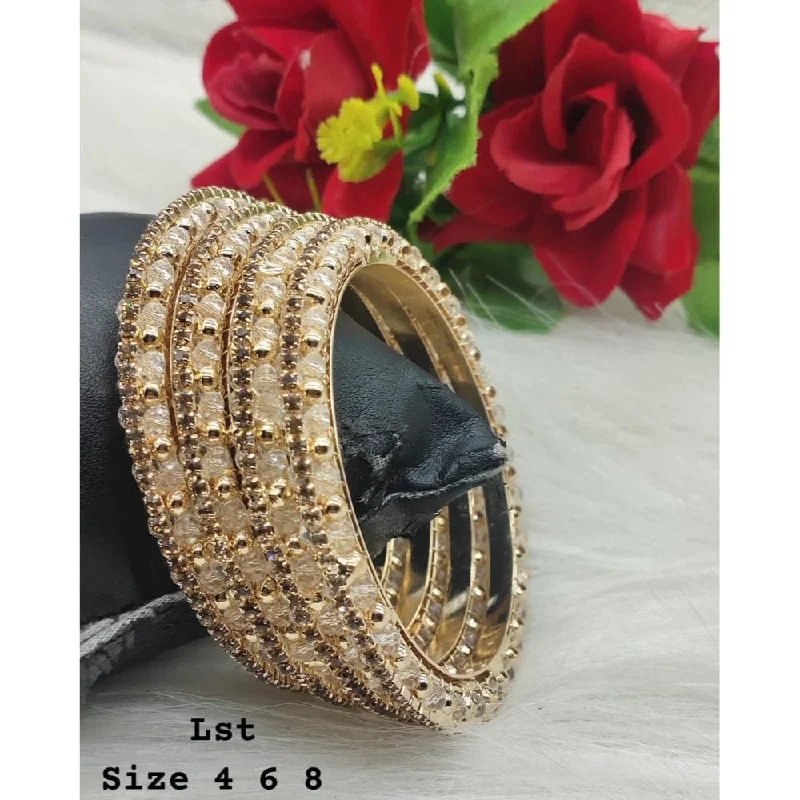 Akruti Collection Gold Plated Bangles Set