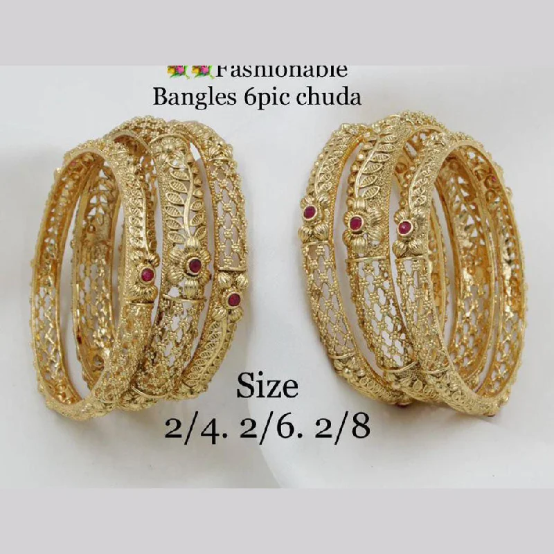 Manisha Jewellery Gold Plated Bangle Set