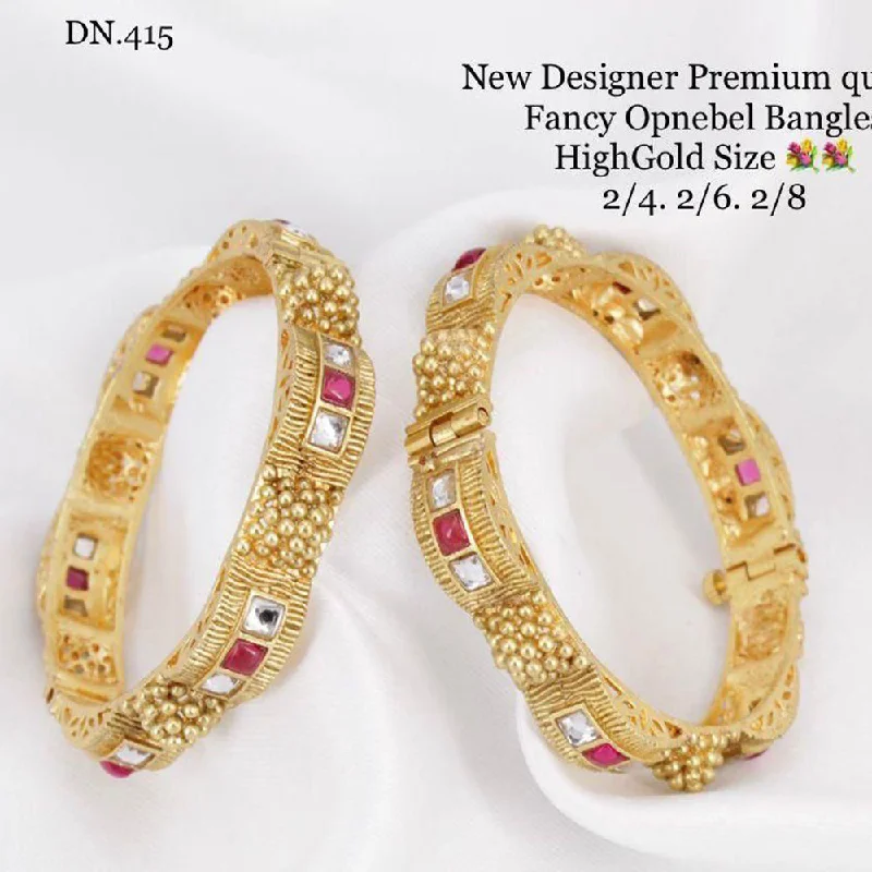 Manisha Jewellery Gold Plated Bangle Set