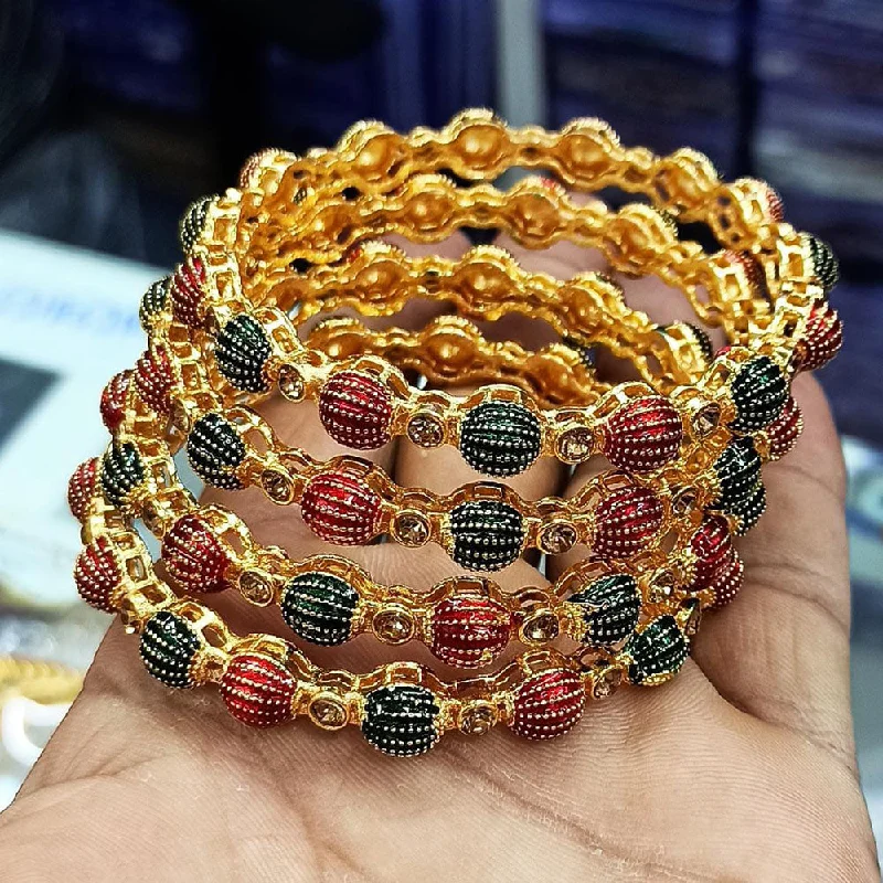 Fashion-Forward Jewelry At Incredible Prices Manisha Jewellery Gold Plated Bangles Set Fashion-Forward Jewelry At Incredible Prices Manisha Jewellery Gold Plated Bangles Set