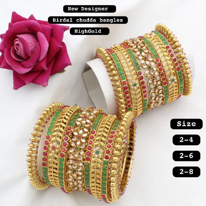 Manisha Jewellery Gold Plated Bangles Set