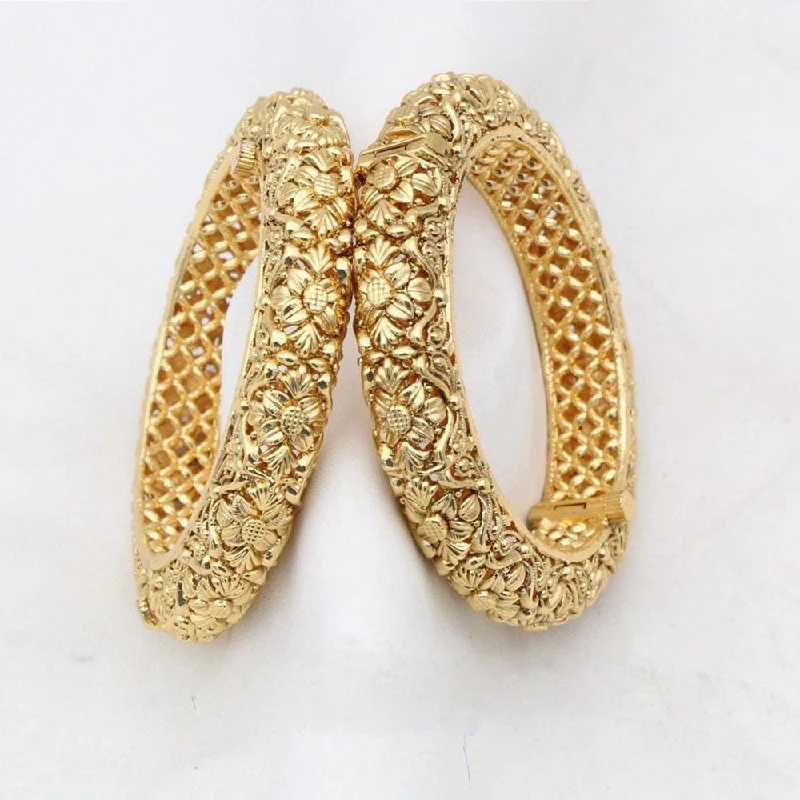 Manisha Jewellery Gold Plated Openable Bangles Set