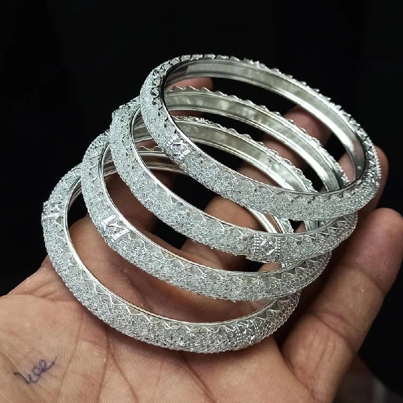 Exclusive Jewelry Offers – Sparkle For Less Manisha Jewellery Silver Plated Bangles Set Exclusive Jewelry Offers – Sparkle For Less Manisha Jewellery Silver Plated Bangles Set